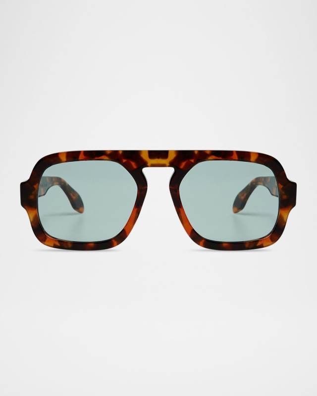 Jane Polarized Acetate Aviator Sunglasses